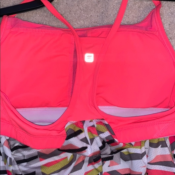 Fabletics Neon Patterned Racerback Tank Top, Size M - Picture 6 of 6